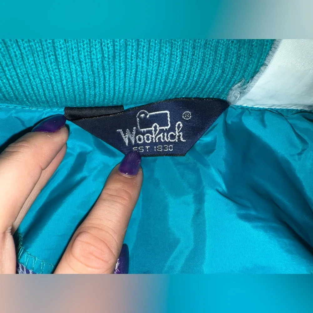 Vintage 90s Woolrich Windbreaker‎ Colorblock Gorpcore Packable Hood- Large